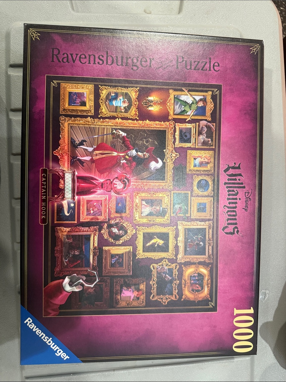 Ravensburger Villainous Captain Hook Puzzle – Purple and Gold Artwork